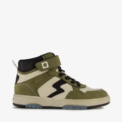 Blue Box Hoge jongens sneakers groen beige Best