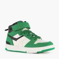 Blue Box Hoge jongens sneakers groen wit Online