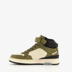 Blue Box Hoge jongens sneakers groen beige Best