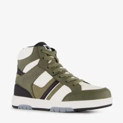 Blue Box Hoge jongens sneakers groen wit New
