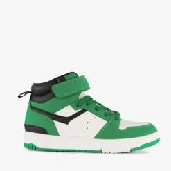 Blue Box Hoge jongens sneakers groen wit