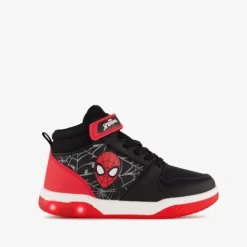 Spider-Man Hoge jongens sneakers met lichtjes zwart rood Online