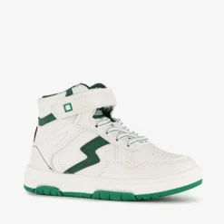 Blue Box Hoge jongens sneakers wit groen
