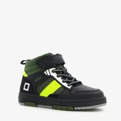 Blue Box Hoge jongens sneakers zwart groen
