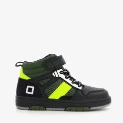 Blue Box Hoge jongens sneakers zwart groen