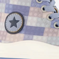 Blue Box Hoge kinder sneakers met ruitprint blauw Clearance