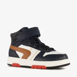 TwoDay Hoge leren jongens sneakers donkerblauw Outlet