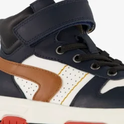 TwoDay Hoge leren jongens sneakers donkerblauw Outlet