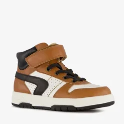 TwoDay Hoge leren jongens sneakers cognac Online