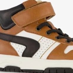 TwoDay Hoge leren jongens sneakers cognac Online