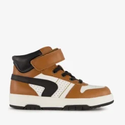 TwoDay Hoge leren jongens sneakers cognac Online