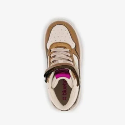 Blue Box Hoge meisjes sneakers beige goud Sale