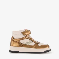 Blue Box Hoge meisjes sneakers beige goud Sale