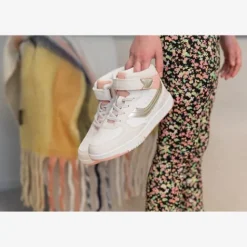 Blue Box Hoge meisjes sneakers beige metallic Online