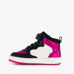 Blue Box Hoge meisjes sneakers glitter zwart roze Best