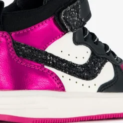 Blue Box Hoge meisjes sneakers glitter zwart roze Best