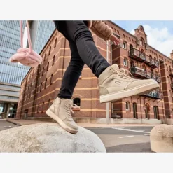 Blue Box Hoge meisjes sneakers goud Clearance