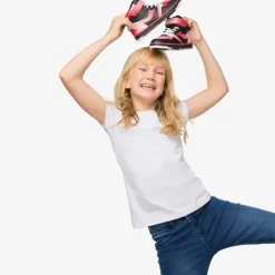 Blue Box Hoge meisjes sneakers Isa zwart rood Outlet