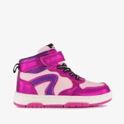 Blue Box Hoge meisjes sneakers metallic fuchsia roze Sale