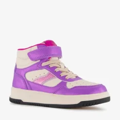 Blue Box Hoge meisjes sneakers met glitter paars Clearance