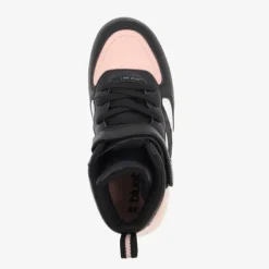 Blue Box Hoge meisjes sneakers met lak zwart roze