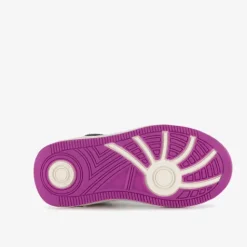 Blue Box Hoge meisjes sneakers met lak zwart paars Discount