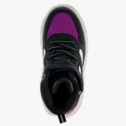 Blue Box Hoge meisjes sneakers met lak zwart paars Discount