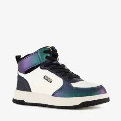 Blue Box Hoge meisjes sneakers metallic