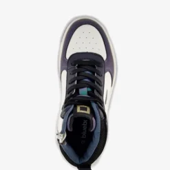 Blue Box Hoge meisjes sneakers metallic