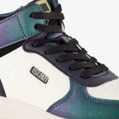 Blue Box Hoge meisjes sneakers metallic