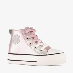 Blue Box Hoge meisjes sneakers metallic roze Outlet