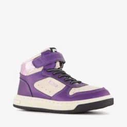 Blue Box Hoge meisjes sneakers paars wit Outlet