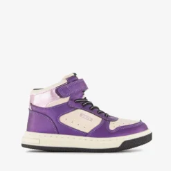 Blue Box Hoge meisjes sneakers paars wit Outlet