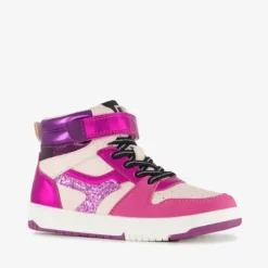 Blue Box Hoge meisjes sneakers roze met glitters Outlet