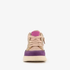 Blue Box Hoge meisjes sneakers roze paars