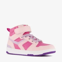 Blue Box Hoge meisjes sneakers roze paars