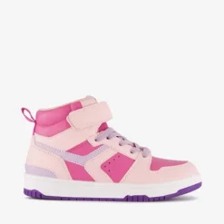 Blue Box Hoge meisjes sneakers roze paars