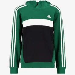Adidas J 3S Tib kinder hoodie groen zwart Online