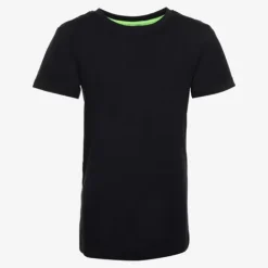 Unsigned Jongens basic T-shirt zwart Best