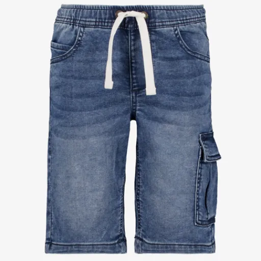 Unsigned Jongens denim cargo short blauw Sale