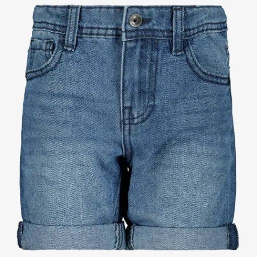 Unsigned Jongens denim short donkerblauw Sale