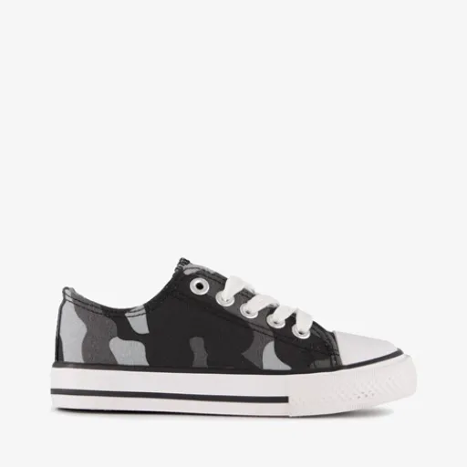 Scapino Jongens gympen met camouflageprint zwart grijs