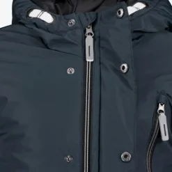 Unsigned Jongens halflange winterjas blauw Best