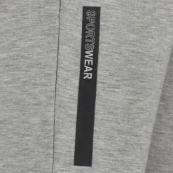 Osaga Jongens joggingbroek met tekstopdruk grijs New