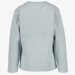 Unsigned Jongens shirt met lange mouwen en wolvenkop blauw