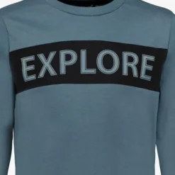 Unsigned Jongens shirt met opdruk blauw Best