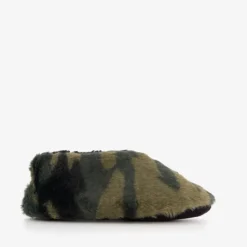 Thu!s Jongens sloffen groene camouflage Discount