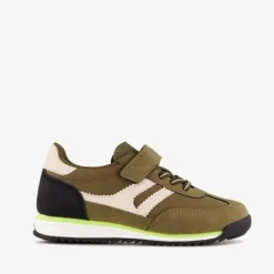 Blue Box Jongens sneakers legergroen zwart Outlet