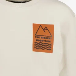 Unsigned Jongens sweater met backprint beige New