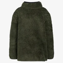 Unsigned Jongens teddy vest donkergroen New